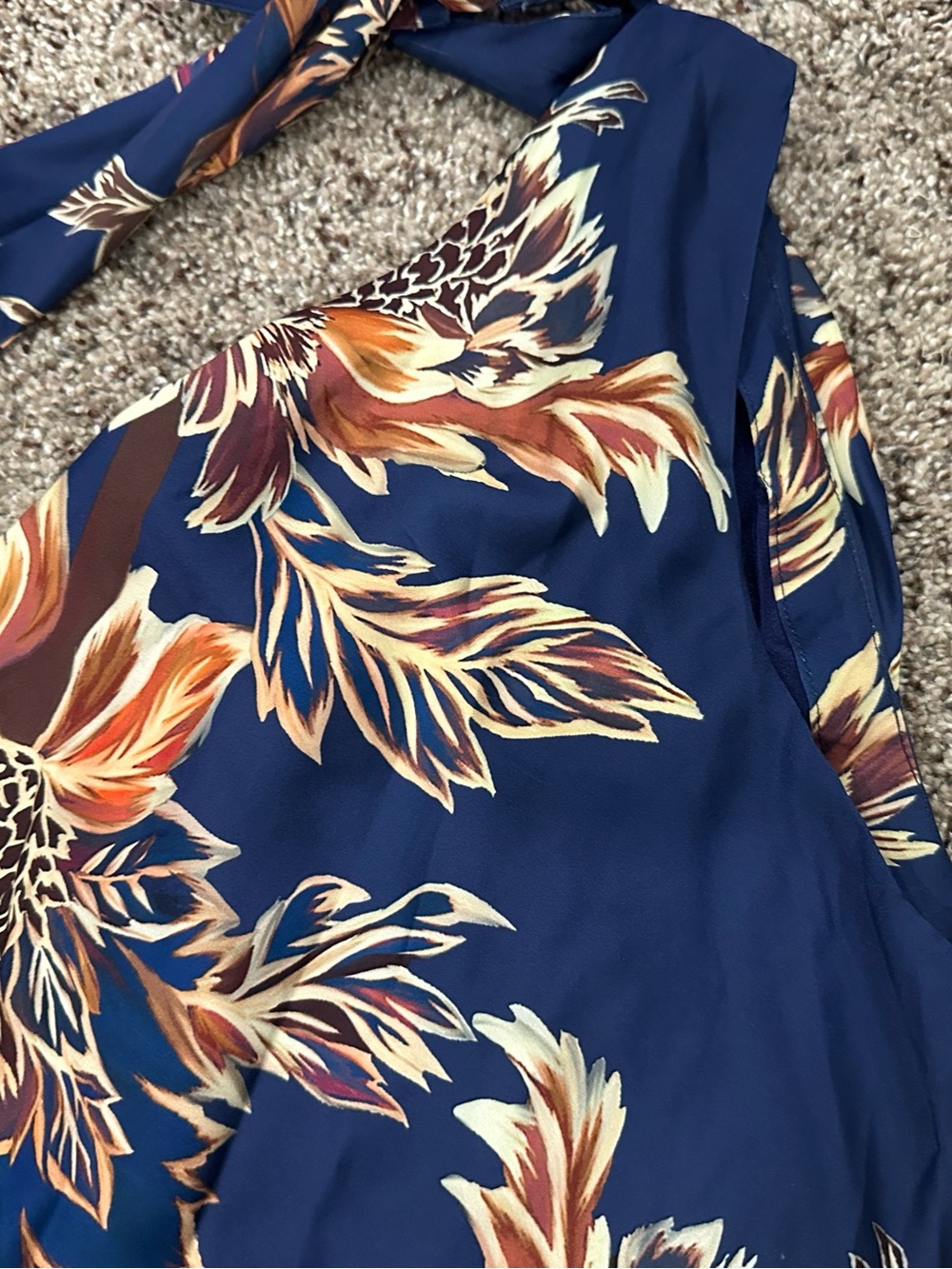 Hemant Nandita Leela Bias Bias Maxi Dress With Sash Small S - Picture 9 of 15